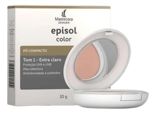 Episol Color “Pó compacto Episol Color – um dos melhores pós compactos de 2025 com proteção solar e cobertura uniforme