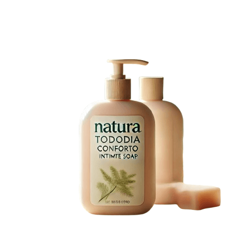 Natura Tododia Conforto Natura Tododia Conforto sabonete íntimo feminino vegano em embalagem suave, formulado para higiene íntima delicada