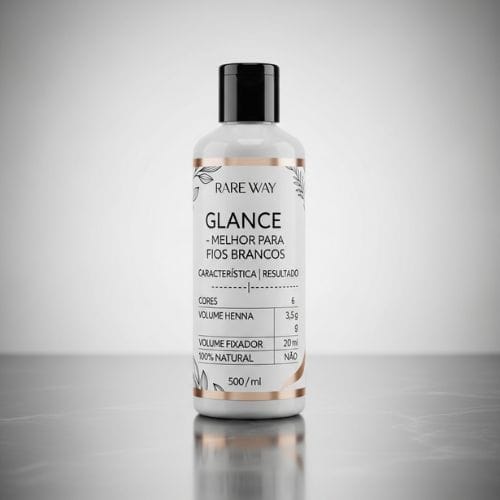 Henna Rare Way Glance para sobrancelha – cobertura eficaz de fios brancos