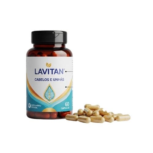 "Lavitan Cabelos e Unhas - vitamina com biotina para fortalecimento capilar"